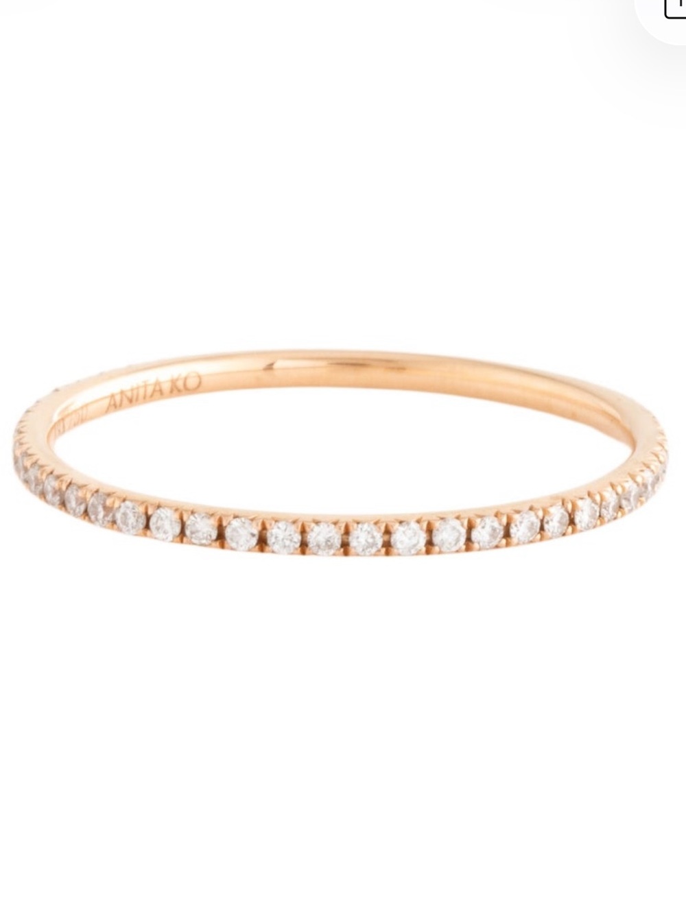 Anita Ko 18K Rose Gold Diamond Eternity Band